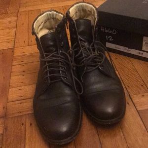 Barney’s leather boots